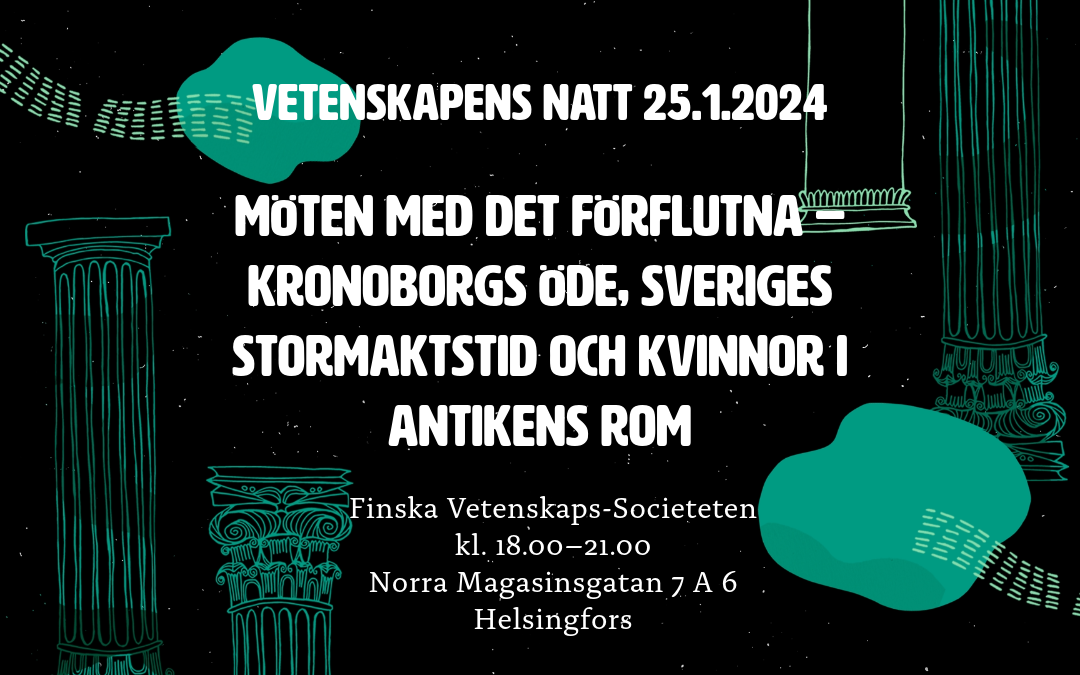 Möten med det förflutna – Finska Vetenskaps-Societeten deltar i Vetenskapens natt 25.1.2024