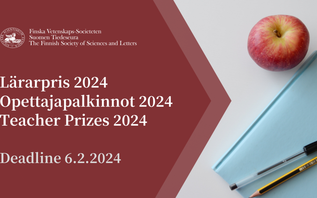 Finska Vetenskaps-Societetens lärarpris 2024
