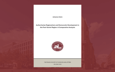 Ny publikation: Authoritarian Regionalism and Democratic Development in the Post-Soviet Region: A Comparative Analysis