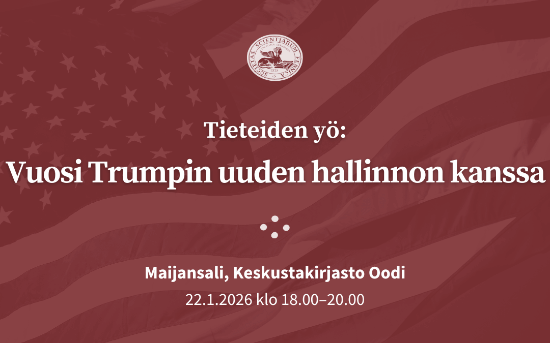 Tieteiden yö: Vuosi Trumpin uuden hallinnon kanssa